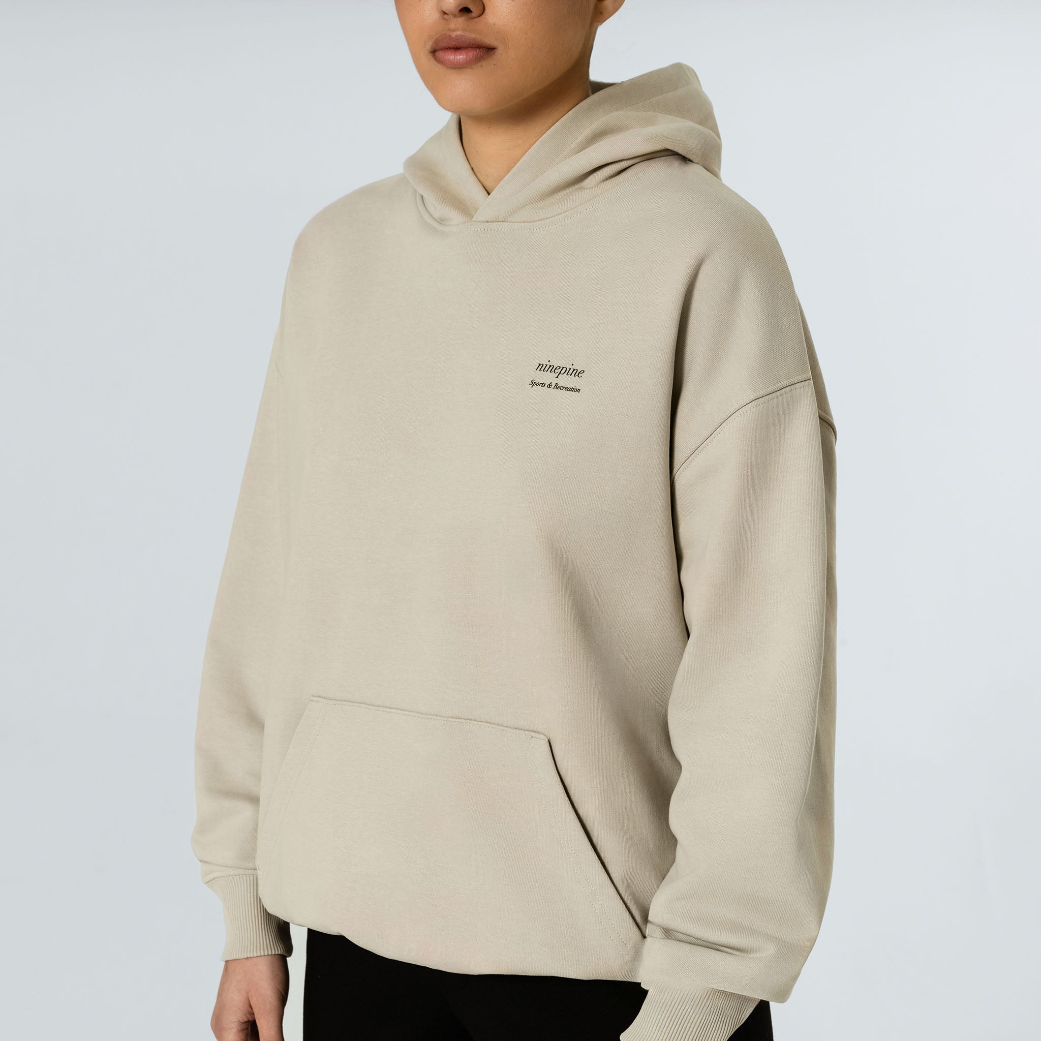 Relaxed Serif Hoodie - Ninepine