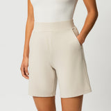 Light Ponte Shorts - Ninepine