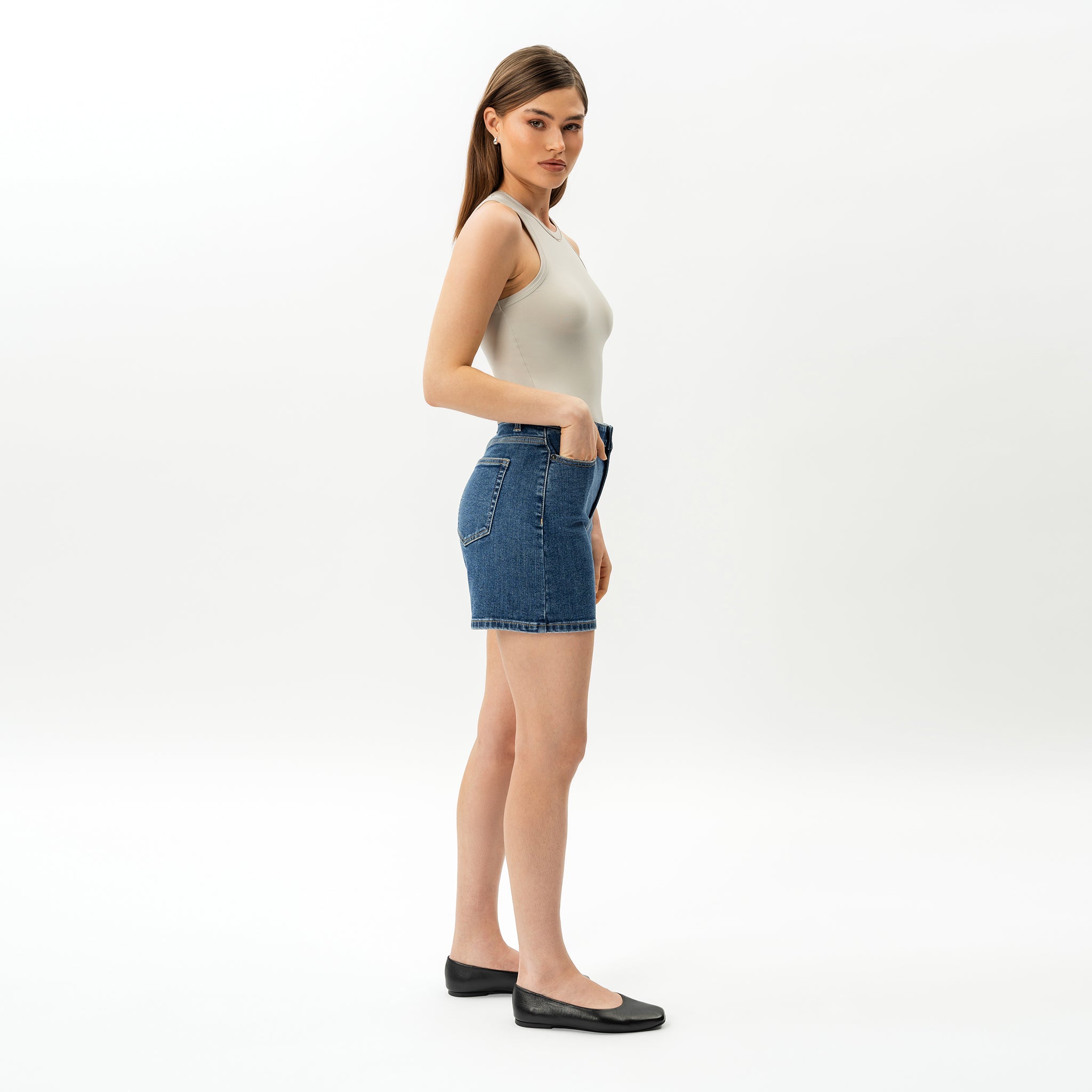 Stretchy ComfortDenim™ Shorts - Ninepine
