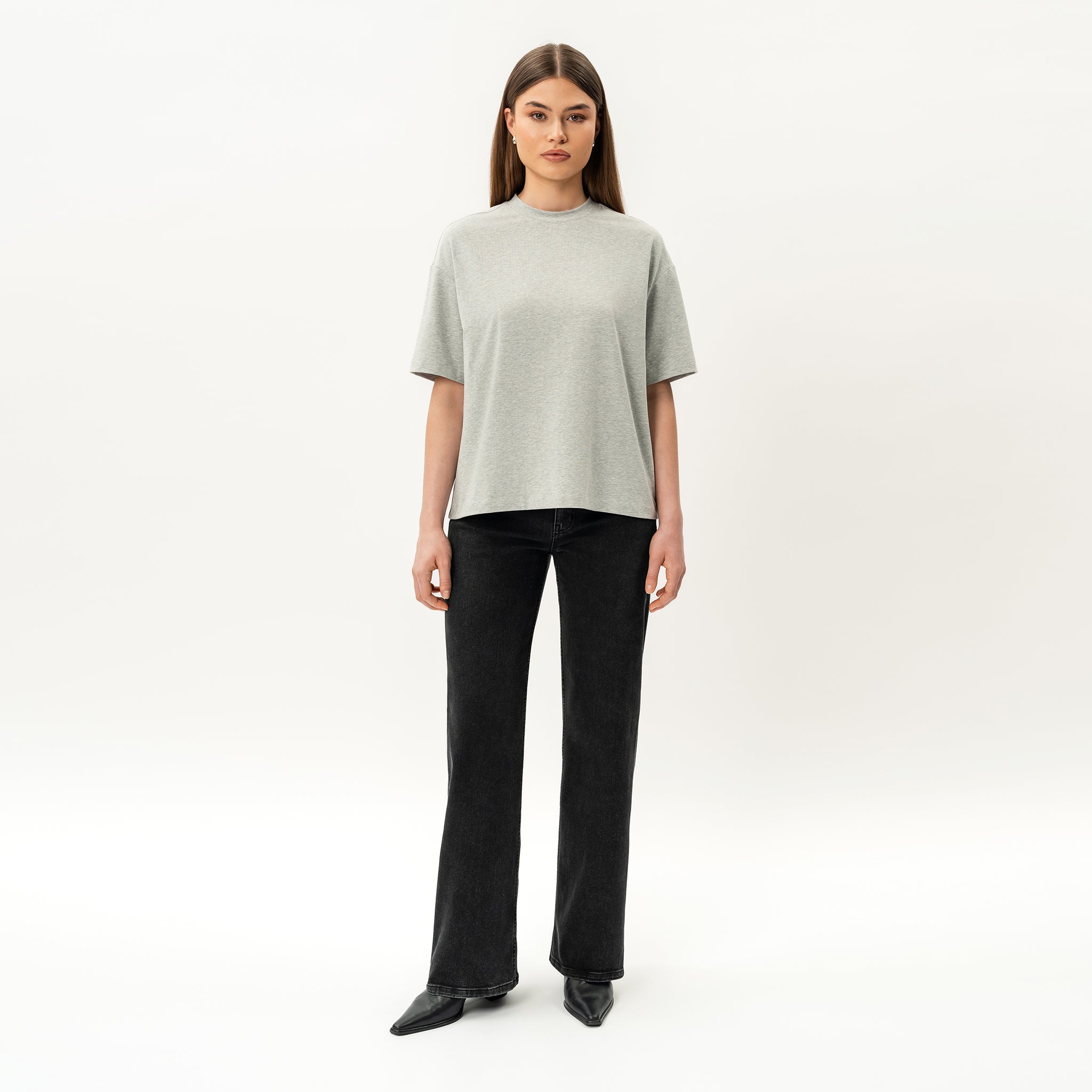 Oversized Boxy Pima T-shirt - Ninepine