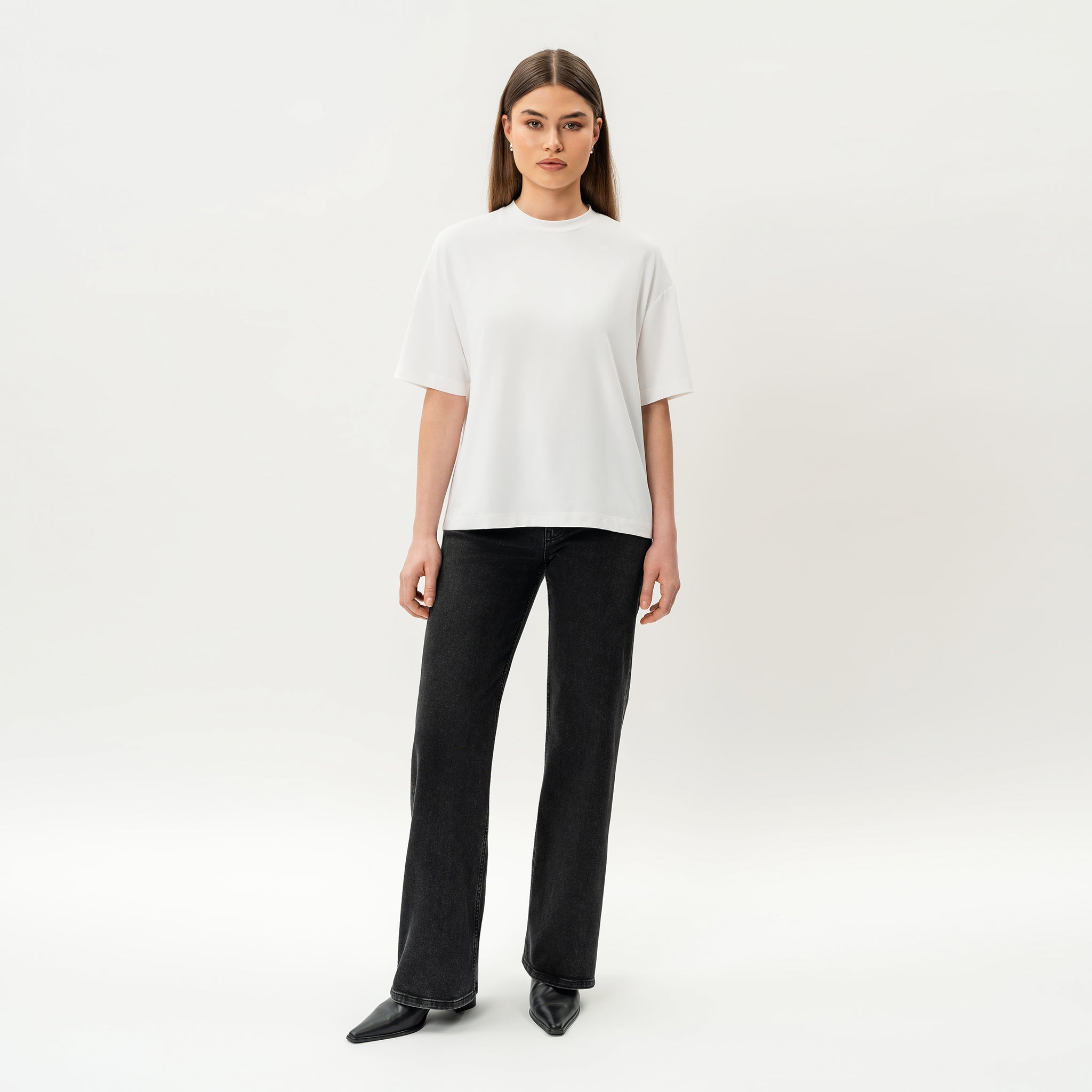 Oversized Boxy Pima T-shirt - Ninepine
