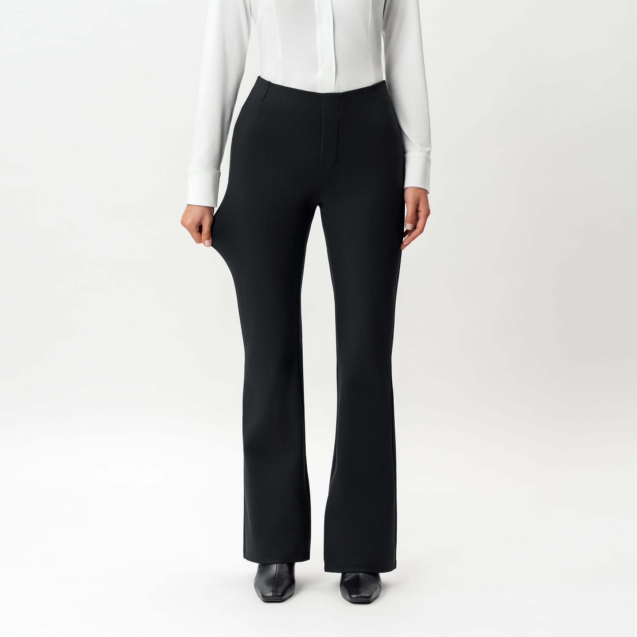 Tailored Ponte Bootcut Trouser - Ninepine