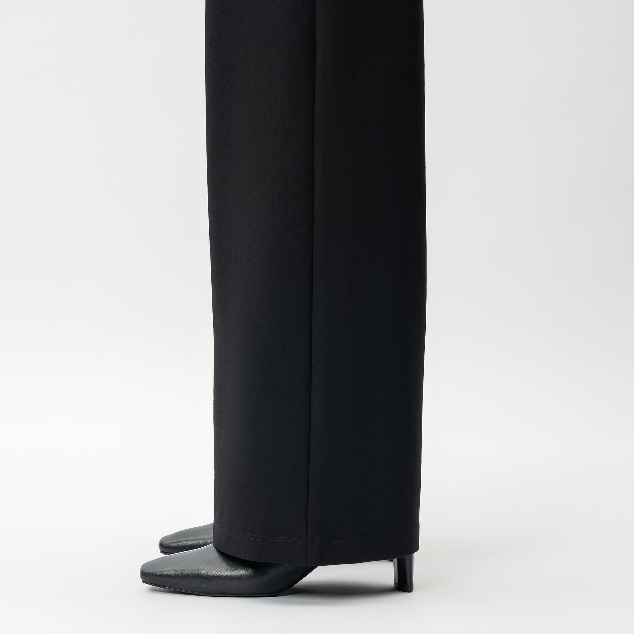 Tailored Ponte Relaxed Trouser - Ninepine