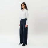 Tailored Ponte Relaxed Trouser - Ninepine
