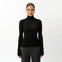 Merino Wool Ribbed Turtleneck - Ninepine