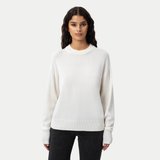 Lambswool Crewneck Sweater - Off White - Ninepine