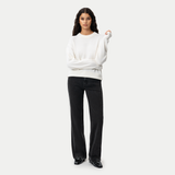 Lambswool Crewneck Sweater - Off White - Ninepine