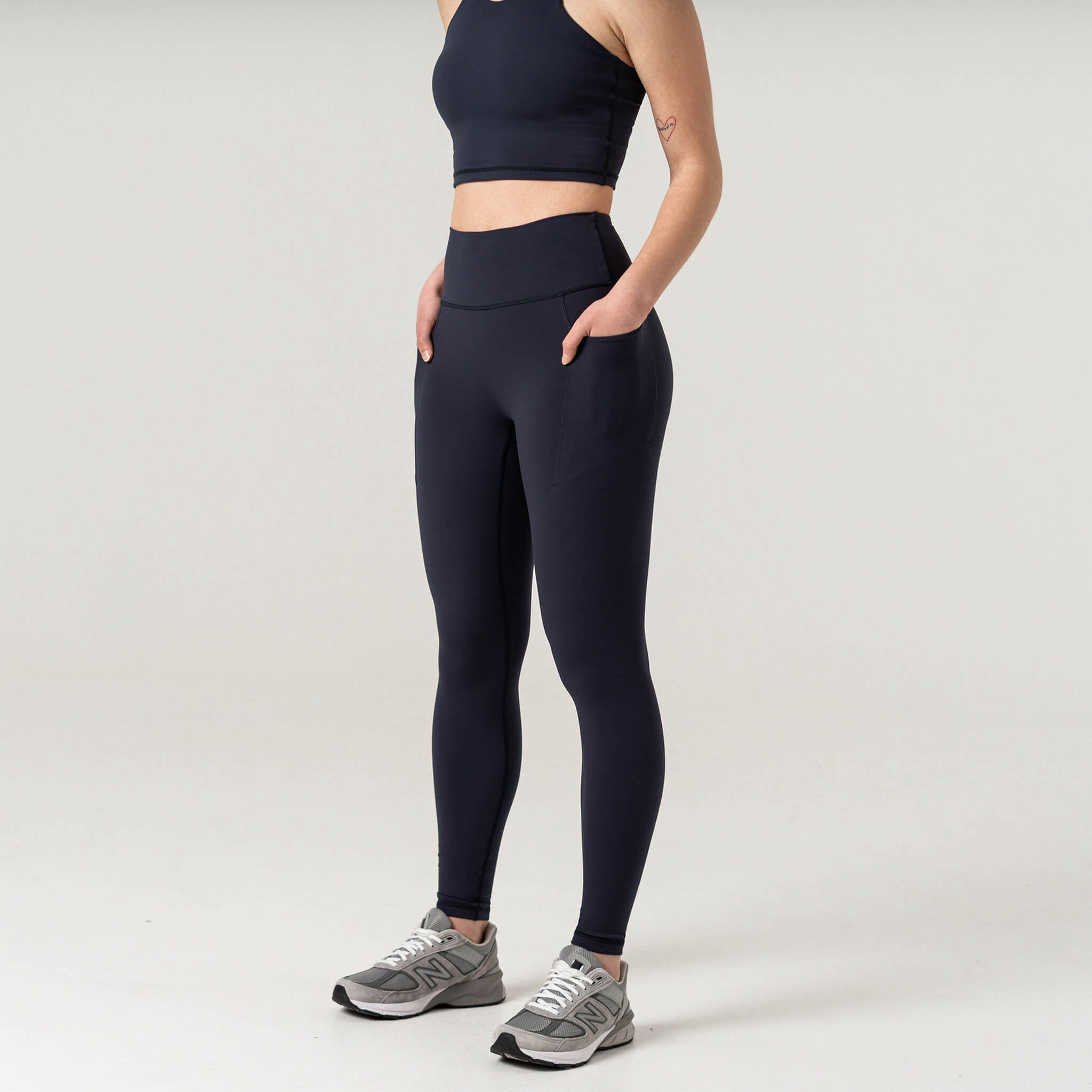 Asana Pocket Legging II Old - Midnight Blue - Ninepine