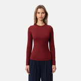 Soft Long-sleeve T-shirt Burgundy