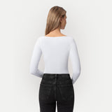 Soft Boatneck Long-sleeve White