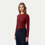 Soft Long-sleeve T-shirt Burgundy