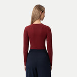 Soft Long-sleeve T-shirt Burgundy